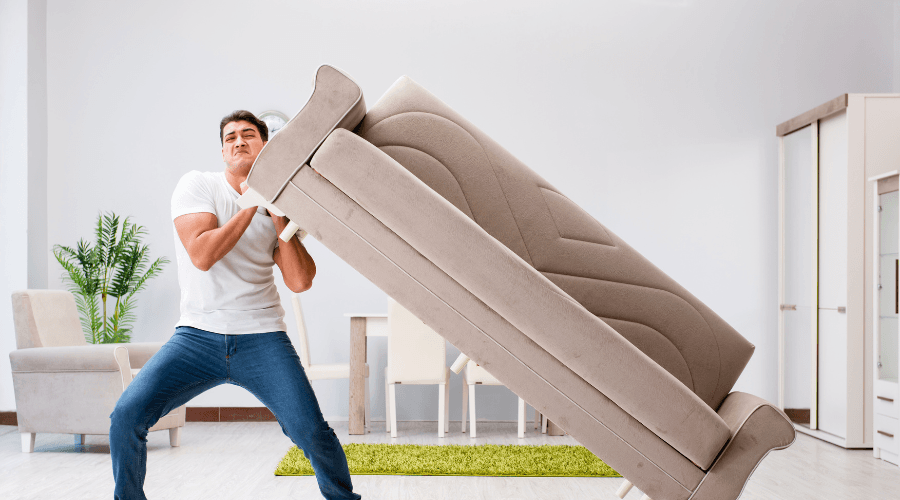 disposing of an old couch